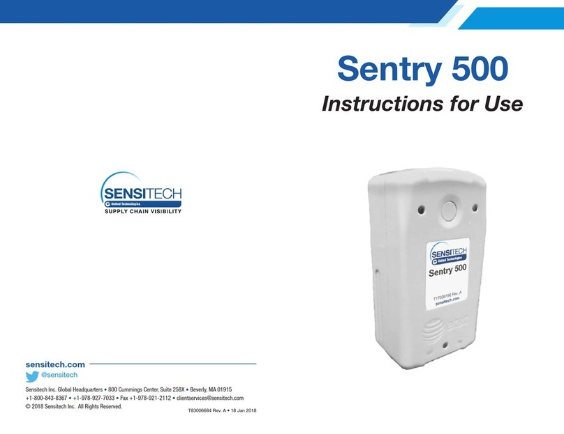 Sensitech Sentry 500 Instructions for use