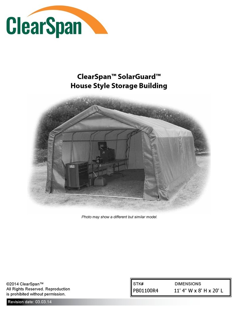 ClearSpan Solarguard House Style User manual