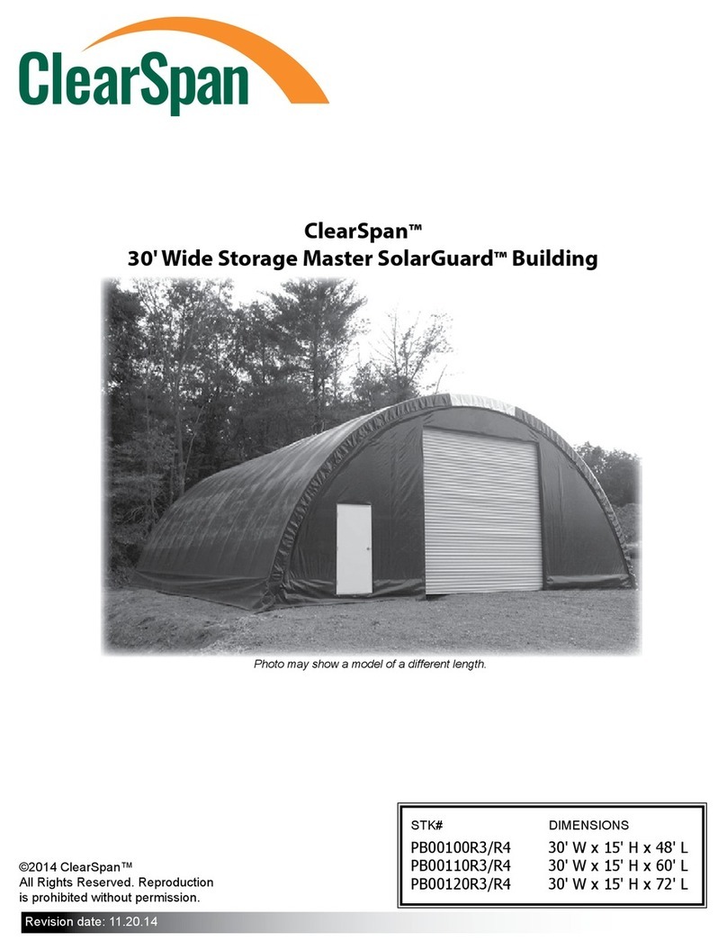 ClearSpan Storage Master Solarguard Series Assembly manual