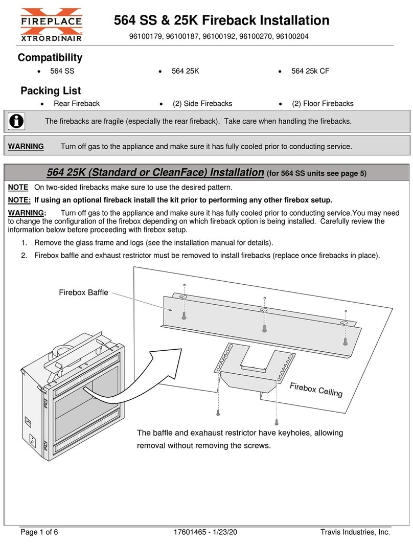 FireplaceXtrordinair 564 25K User manual