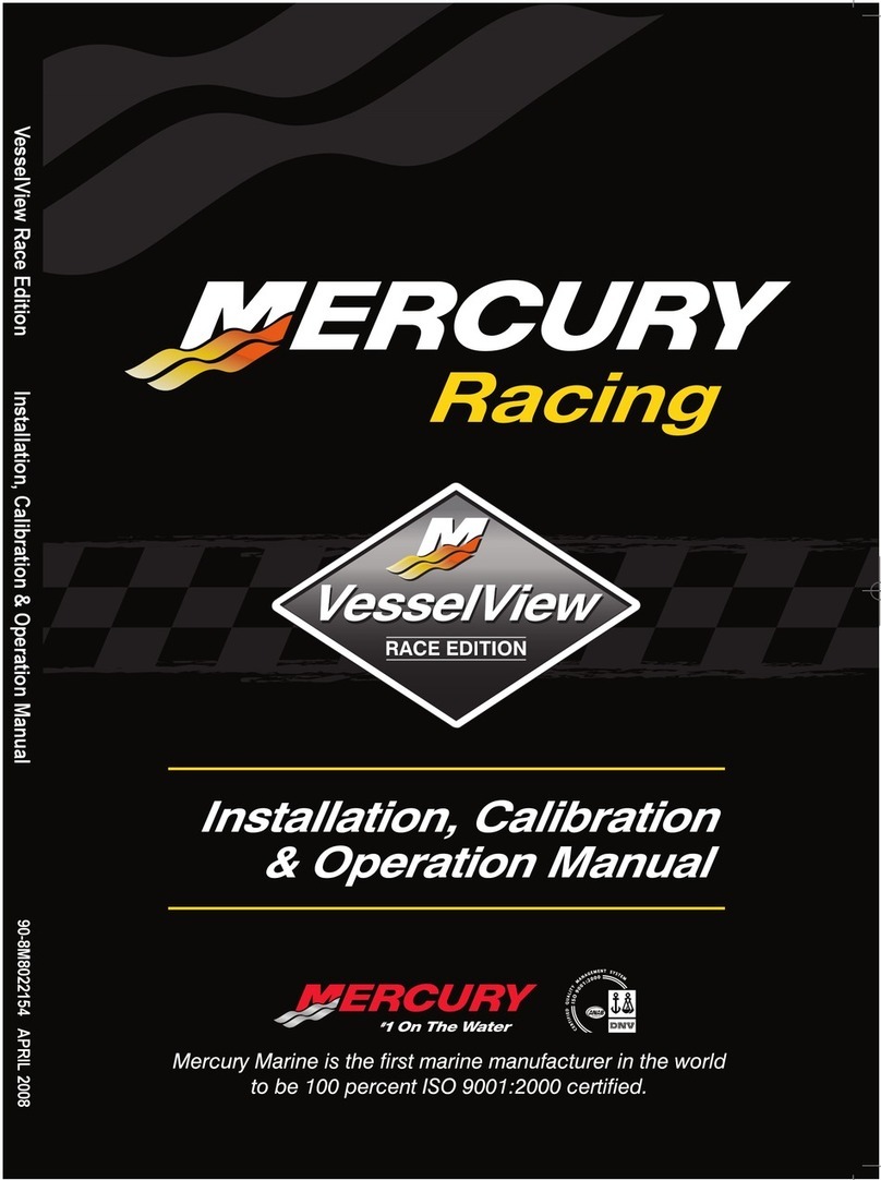 Mercury Racing VesselView Installation, Calibration & Operation Manual