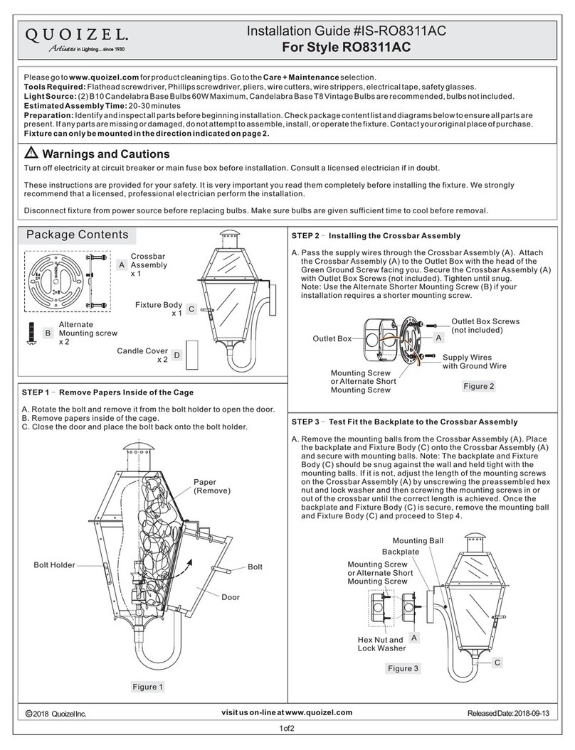 Quoizel RO8311AC User manual