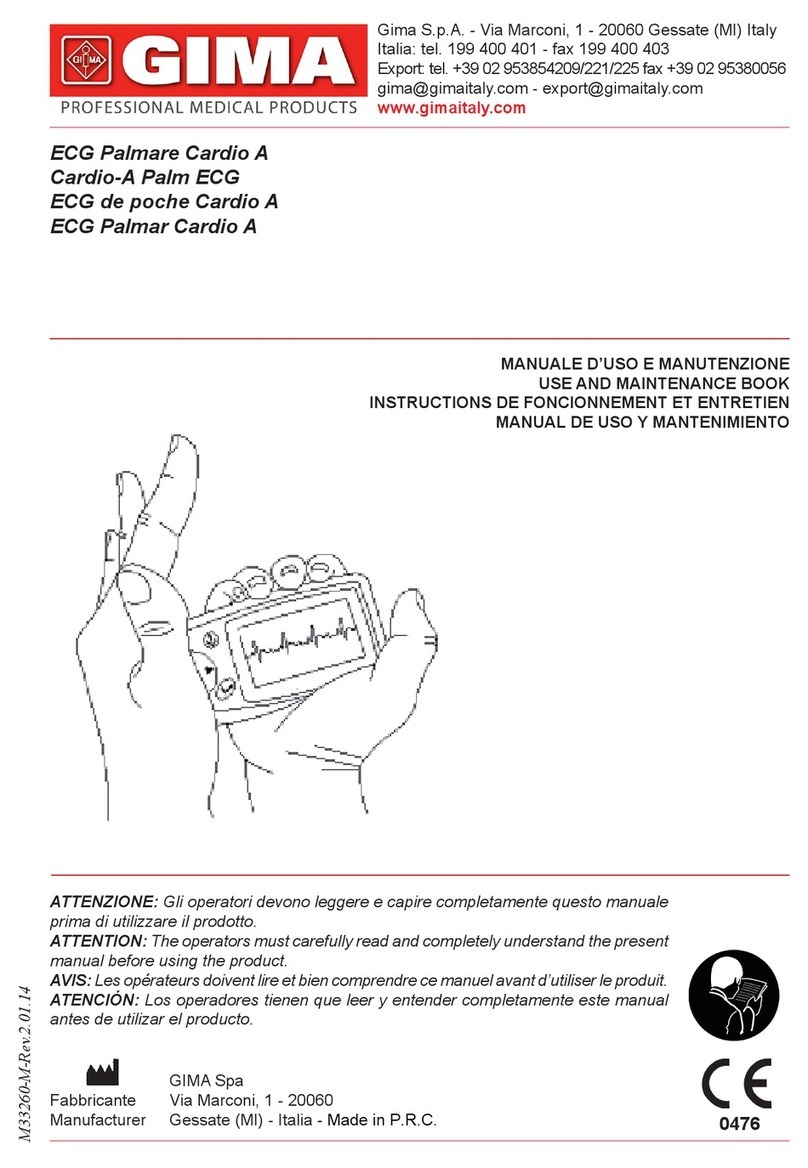 Gima Cardio-A Parts list manual Gima Cardio-A Parts list manual