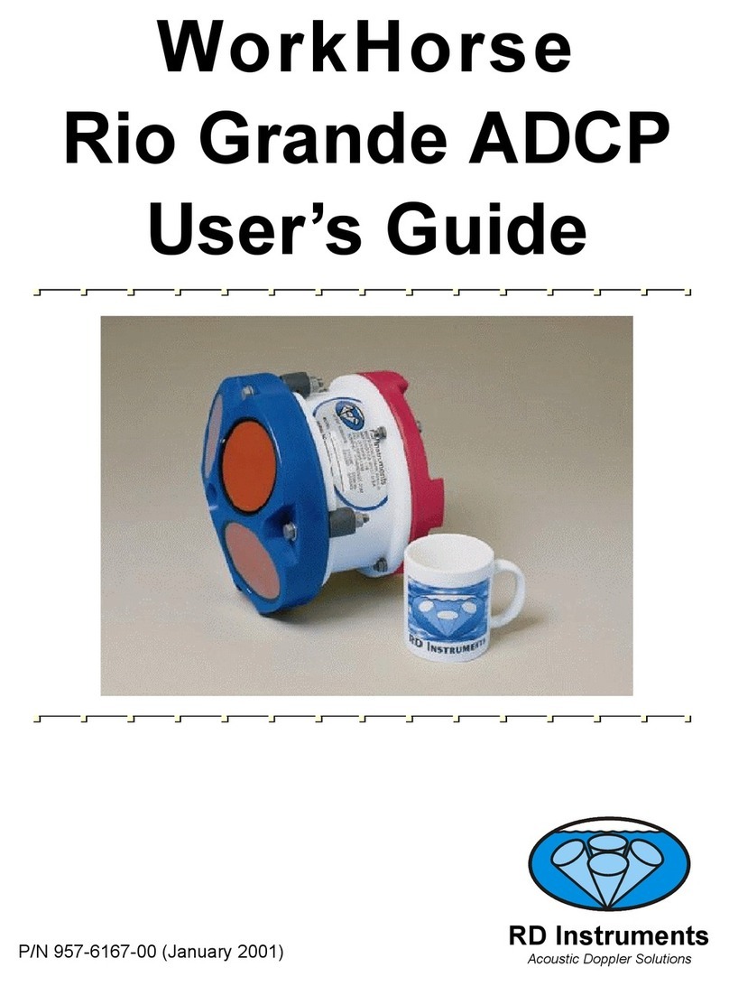 Teledyne RD Instruments WorkHorse Rio Grande ADCP Operation & User’s Guide