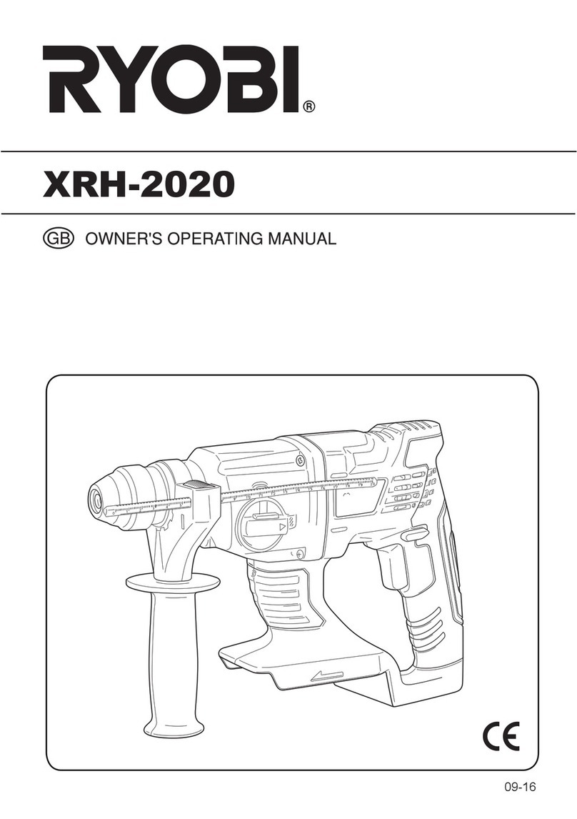Ryobi XRH-2020 Owner's operating manual
