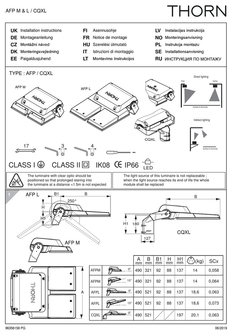 Thorn AFP M installation instructions