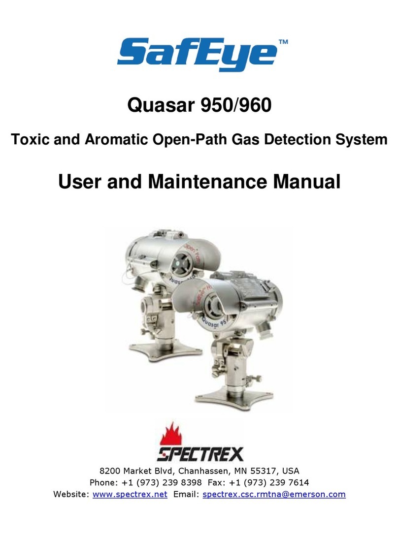 Spectrex SafEye Quasar 950 Operating instructions
