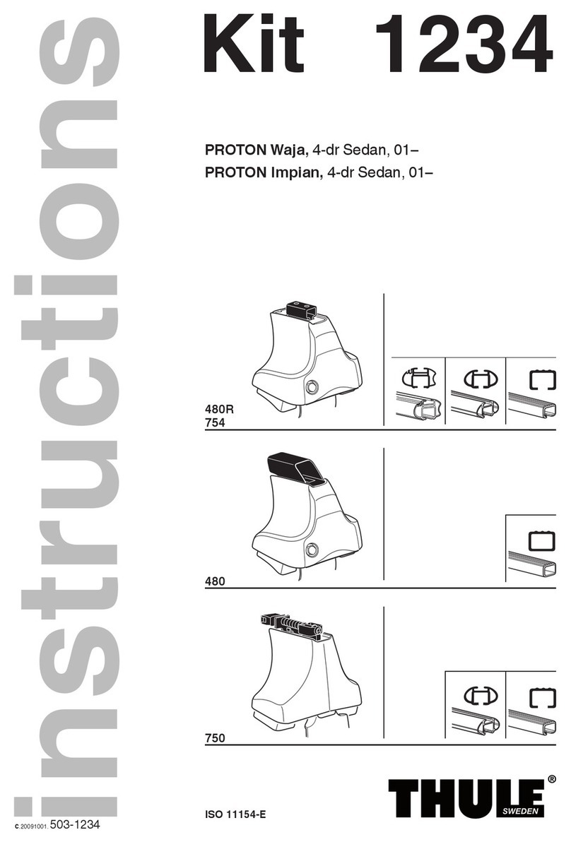 Thule 1234 User manual