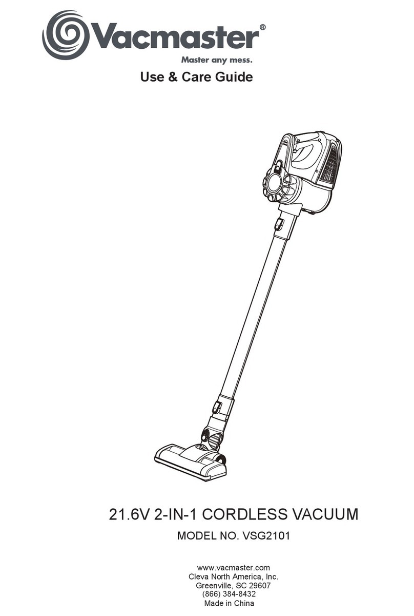 Vacmaster VSG2101 Use & care guide