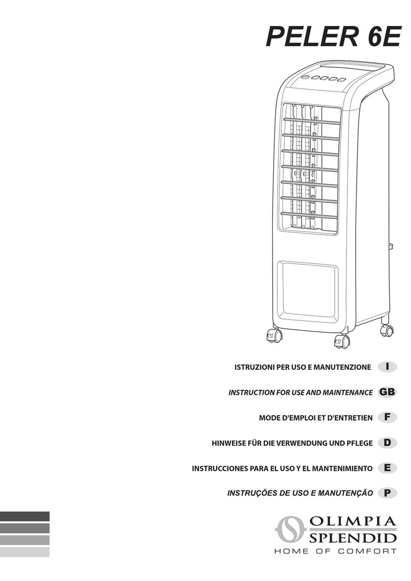 Olimpia splendid PELER 6E Specification sheet