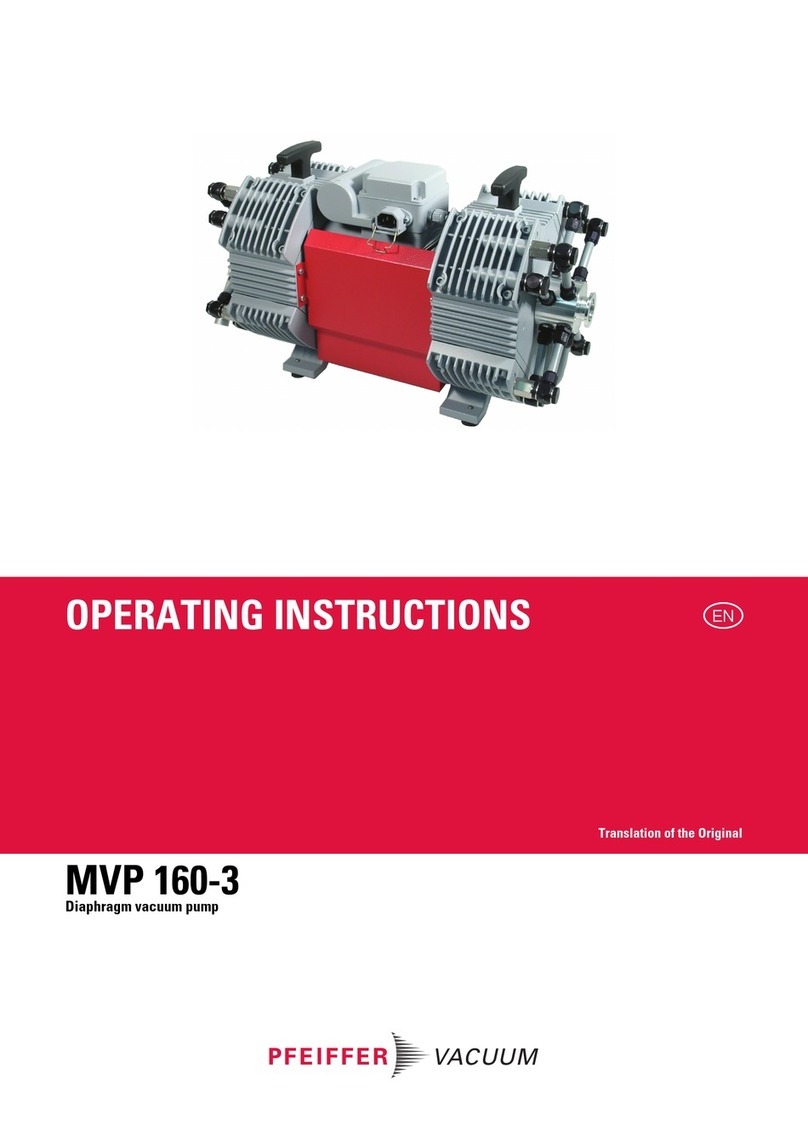Pfeiffer Vacuum MVP 160-3 operating instructions
