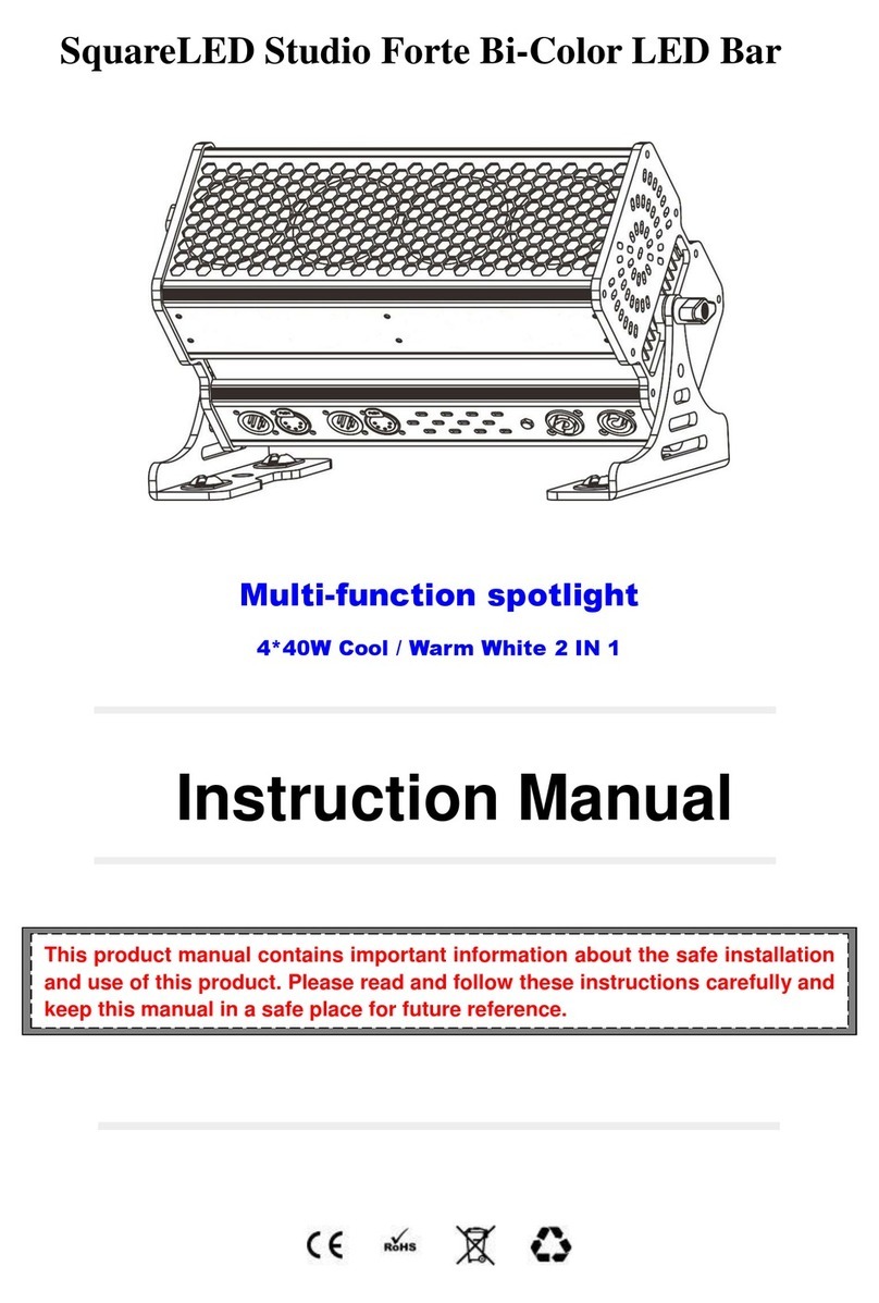 LTH SquareLED Studio Forte Bi-Color LED Bar User manual