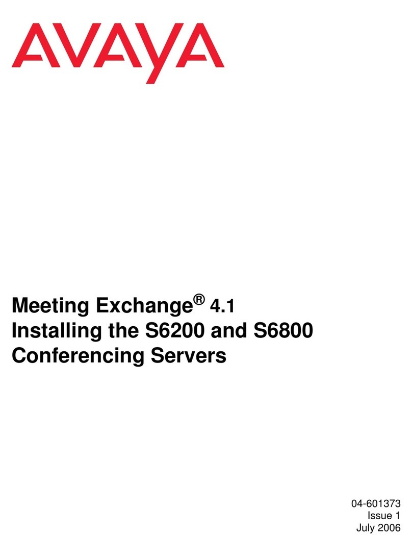 Avaya S6200 User manual