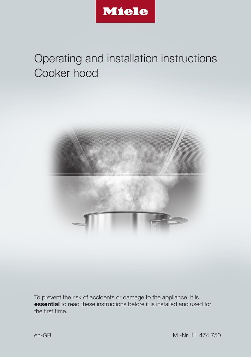 Miele DA 4208V D Operating and installation instructions