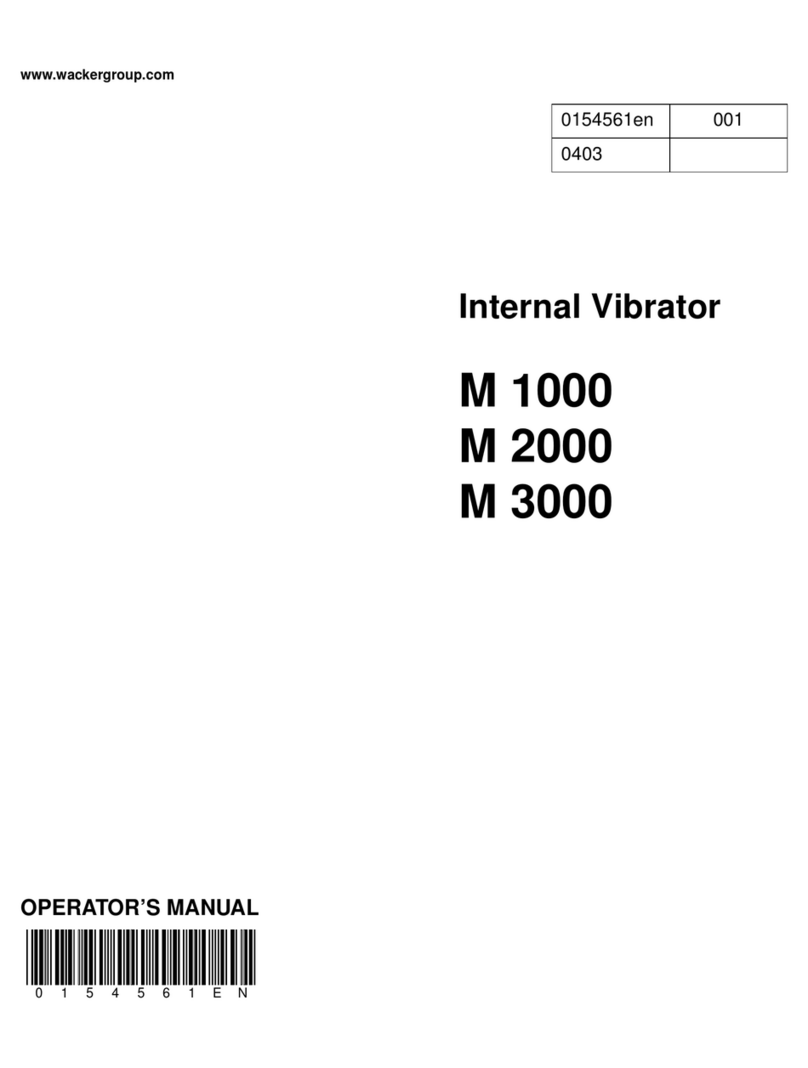 WACKER Group M 1000 Operator's manual