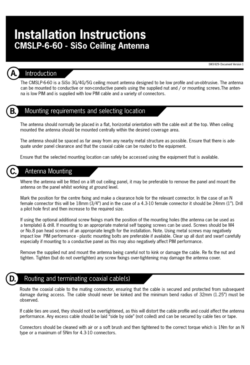 SISO CMSLP-6-60 installation instructions SISO CMSLP-6-60 installation instructions