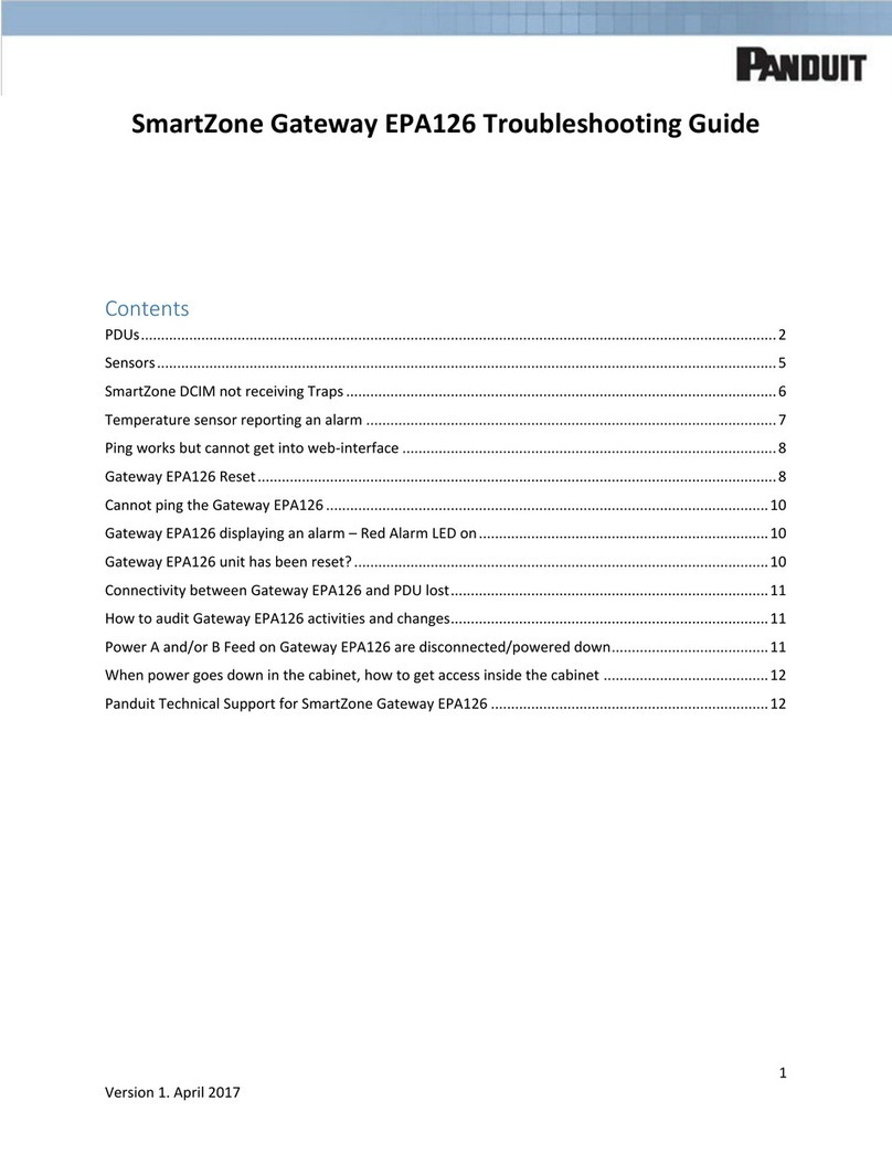 Panduit SmartZone EPA126 User manual Panduit SmartZone EPA126 User manual