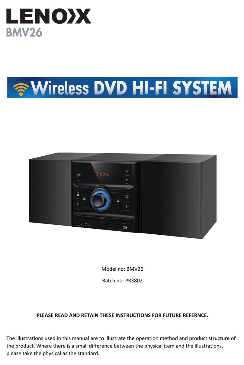 Lenoxx BMV26 User manual