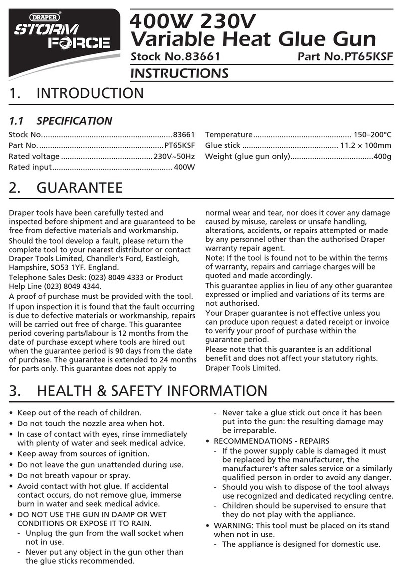 Draper Storm Force PT65KSF instructions