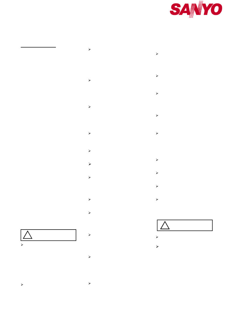 Sanyo HIP-190BE3 User manual