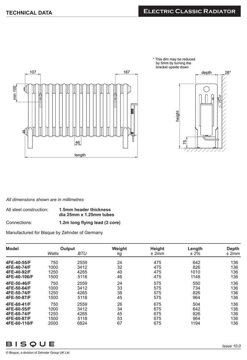 Zehnder Rittling Bisque 4FE-40-55/F User manual