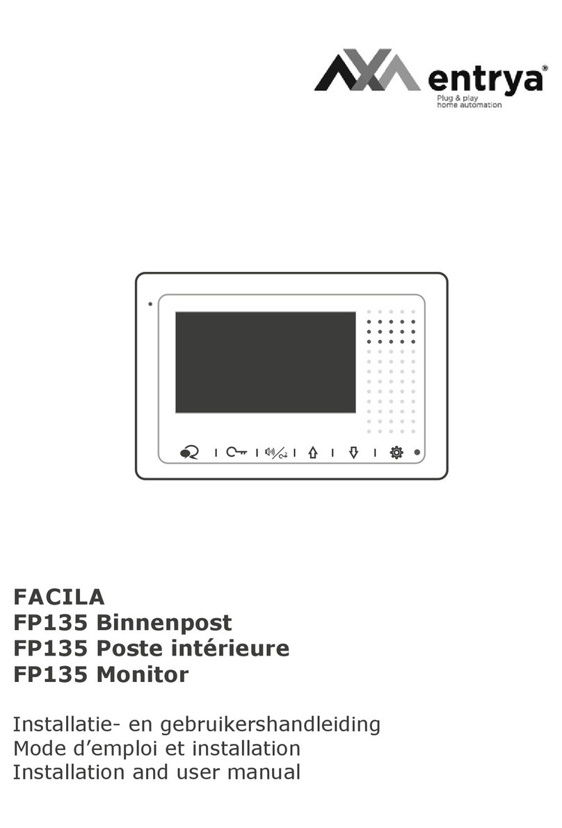 Entrya FACILA FP135 Installation and user manual