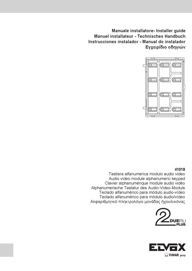 Vimar ELVOX 41019 Assembly instructions