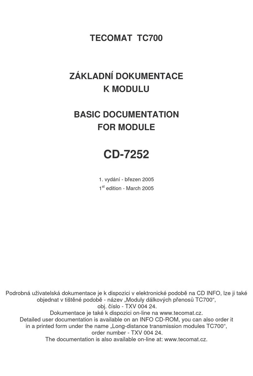 TECO CD-7252 Basic documentation