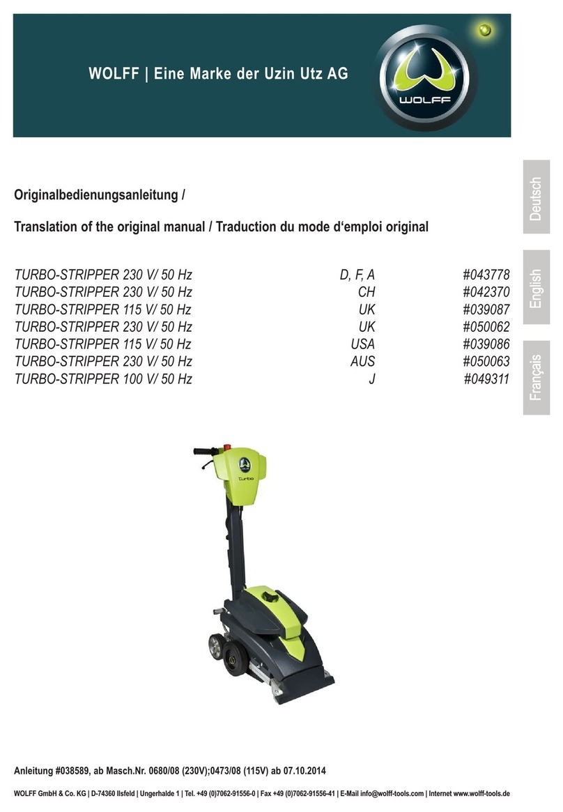 WOLFF turbo-stripper 115V Translation of the original manual