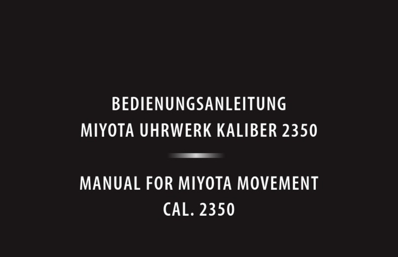 Citizen MOVEMENT 2350 instruction manual