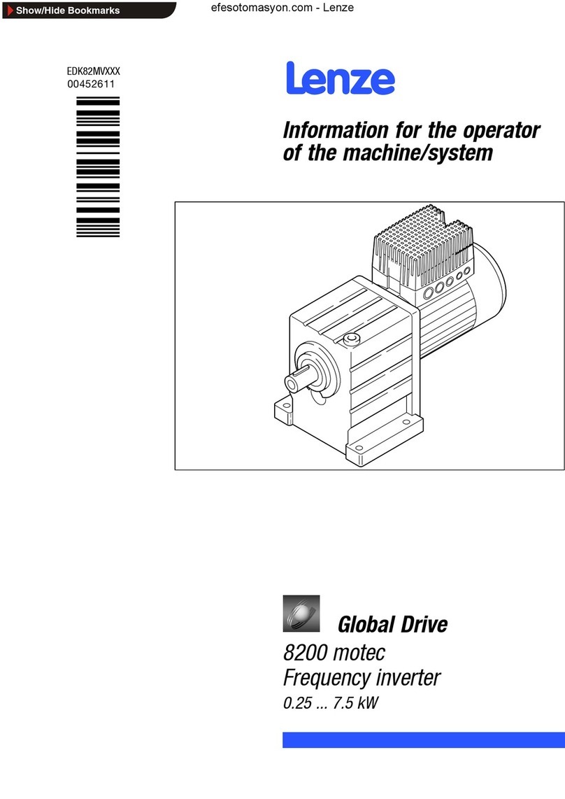 Lenze Global Drive 8200 motec Series User manual Lenze Global Drive 8200 motec Series User manual