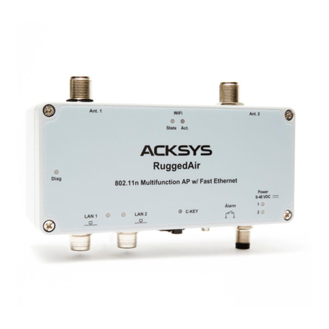 Acksys RuggedAir100 Quick installation guide