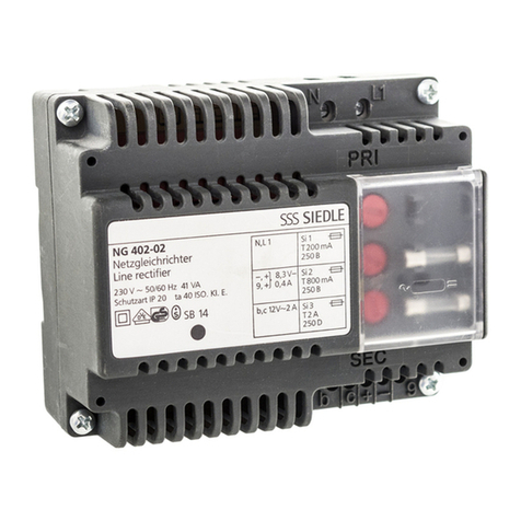 SSS Siedle NG 402-02 User manual