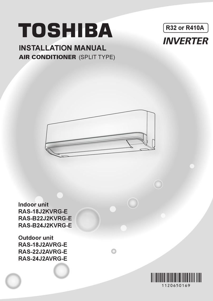 Toshiba RAS-18J2KVRG-E installation manual Toshiba RAS-18J2KVRG-E installation manual