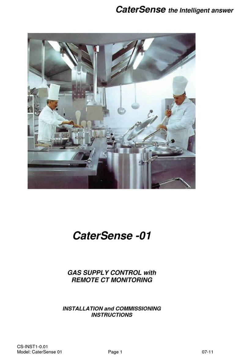 CaterSense CaterSense -01 Installation and commissioning instructions