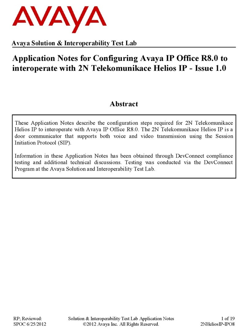 Avaya Configuring Avaya IP Office R8.0 Supplement