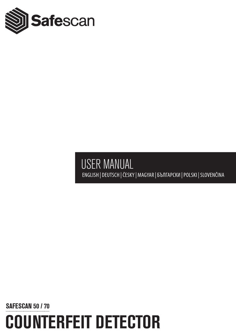 Safescan SAFESCAN 50 / 70 User manual