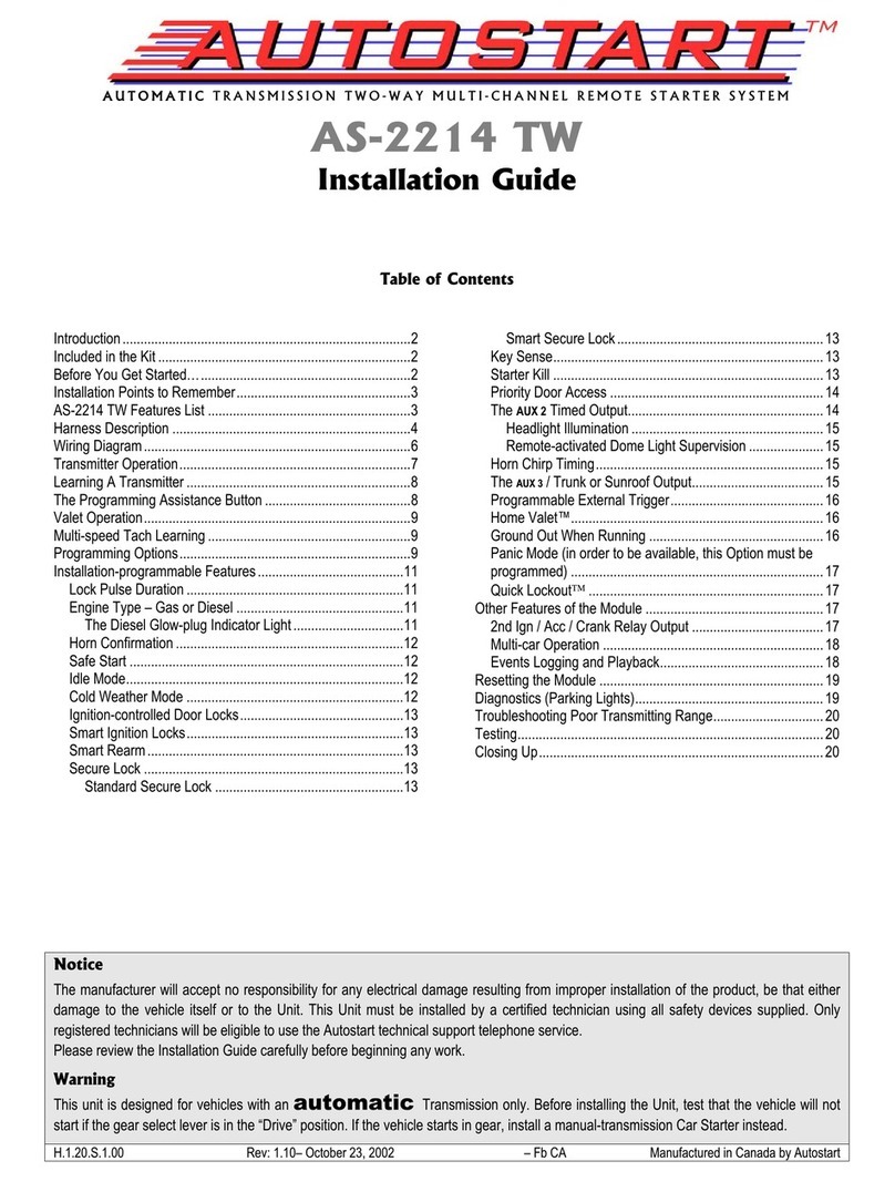 Autostart AS-2214 TW User manual