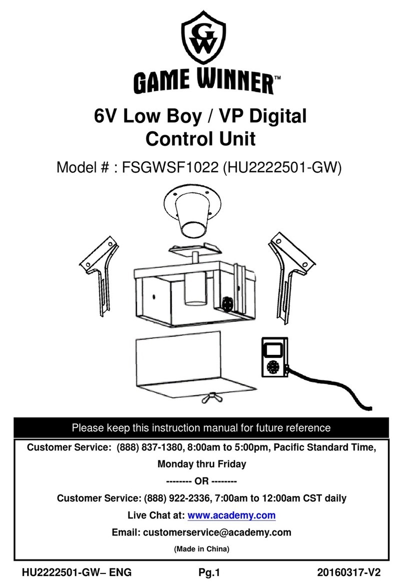 Game Winner FSGWSF1022 instruction manual