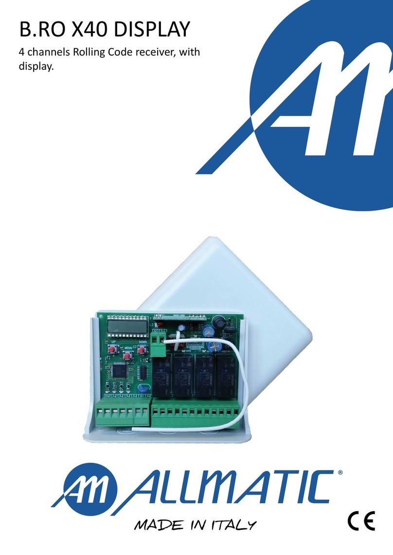 Allmatic B.RO X40 DISPLAY User manual