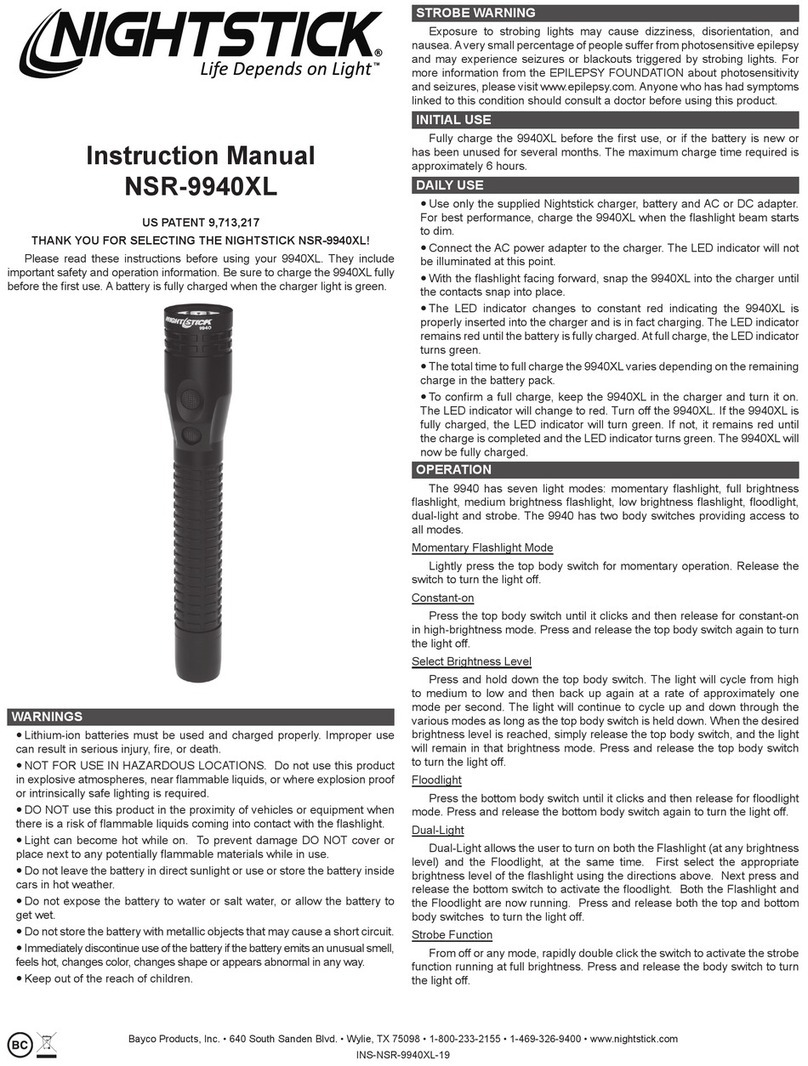Night Stick NSR-9940XL User manual
