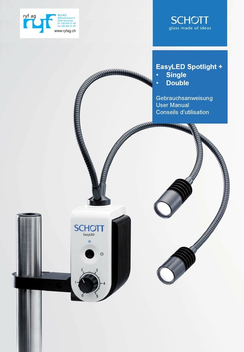 Ryf AG Schott EasyLED Spotlicht Plus user manual