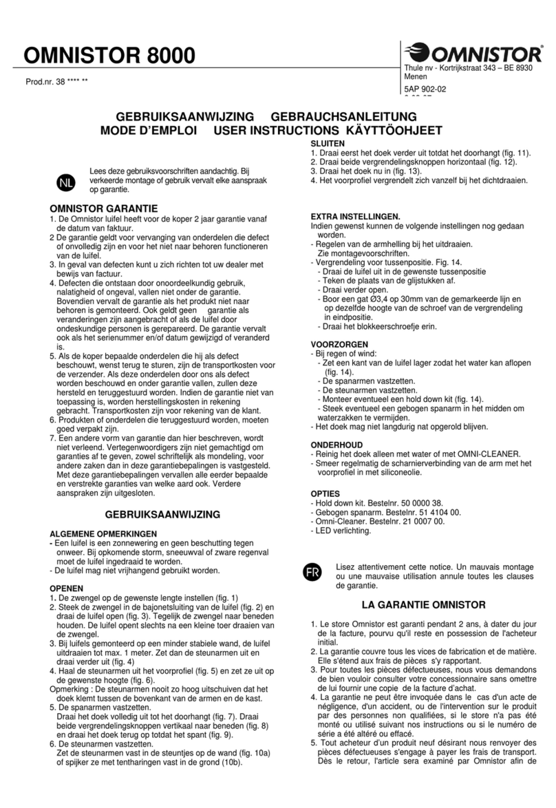 OMNISTOR 8000 User instructions