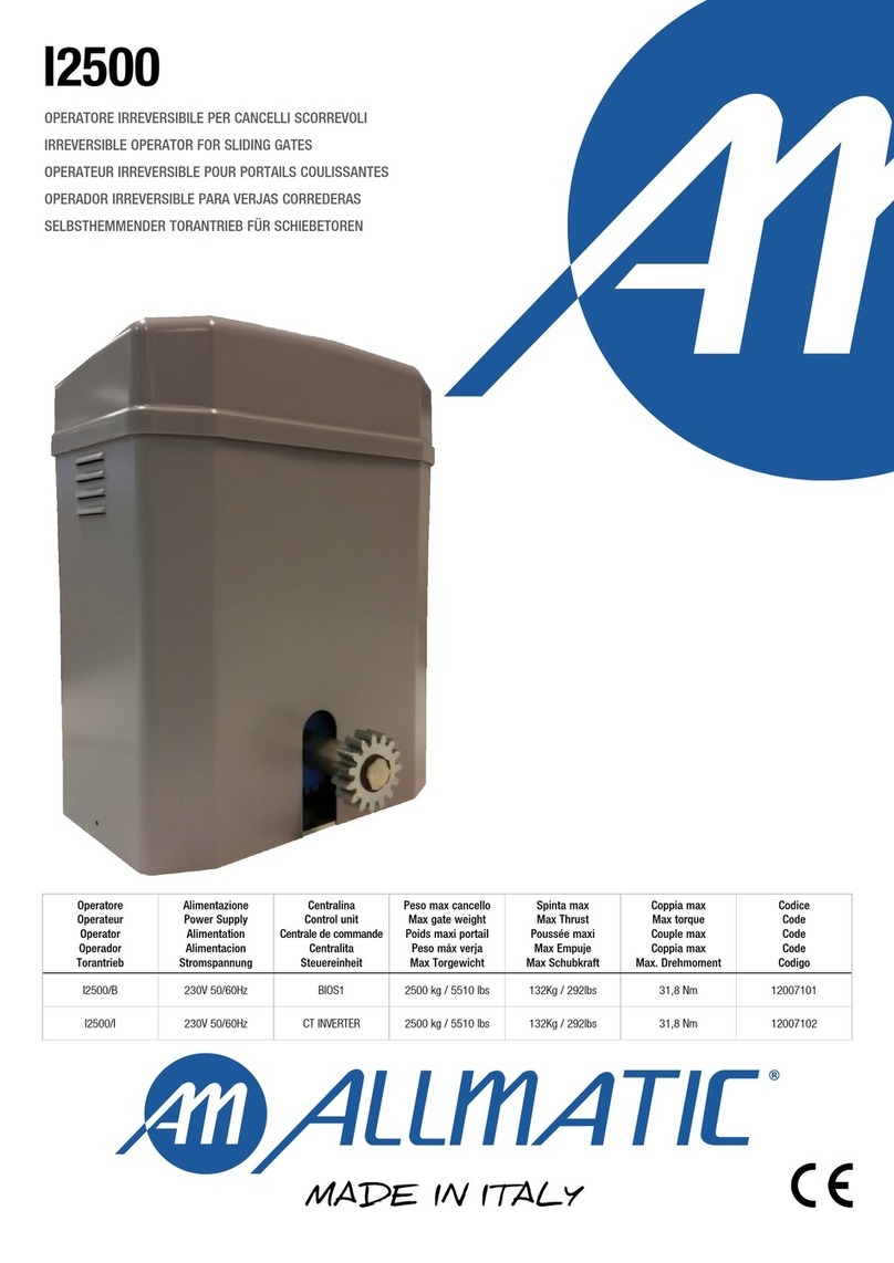 Allmatic I2500 Series manual