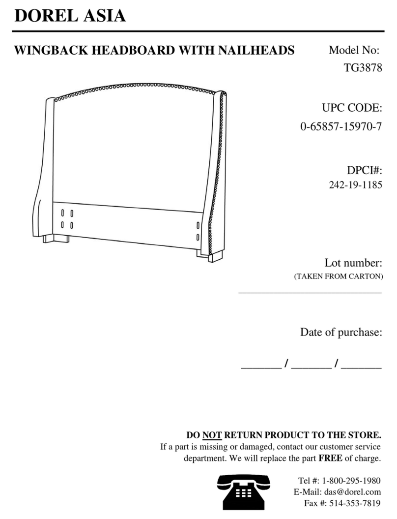 Dorel Asia TG3878 User manual Dorel Asia TG3878 User manual