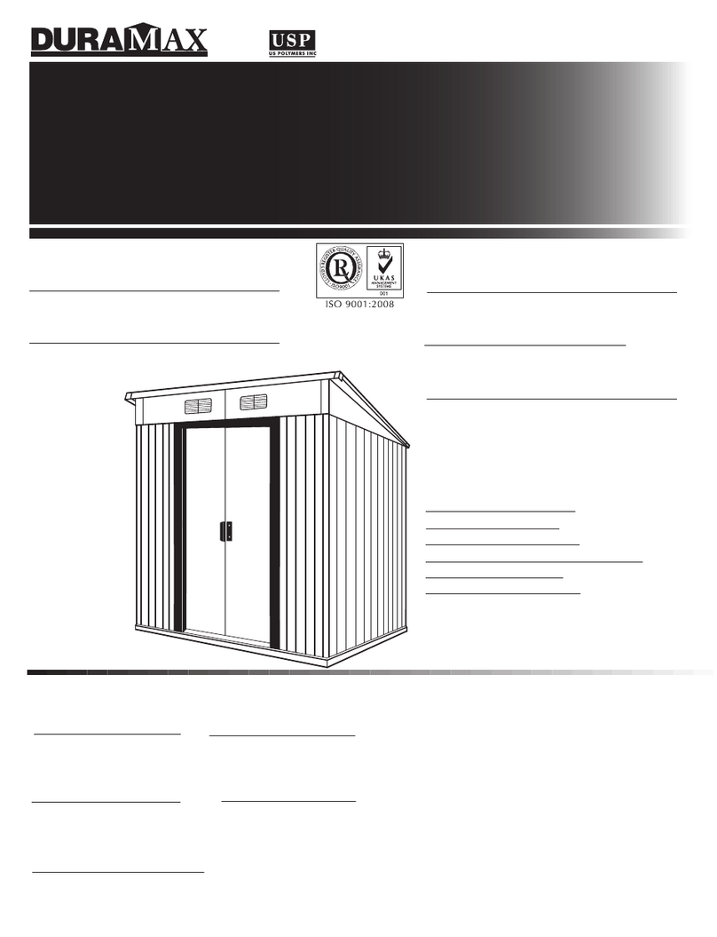 Dura-Max Metal Garden Shed owner's manual