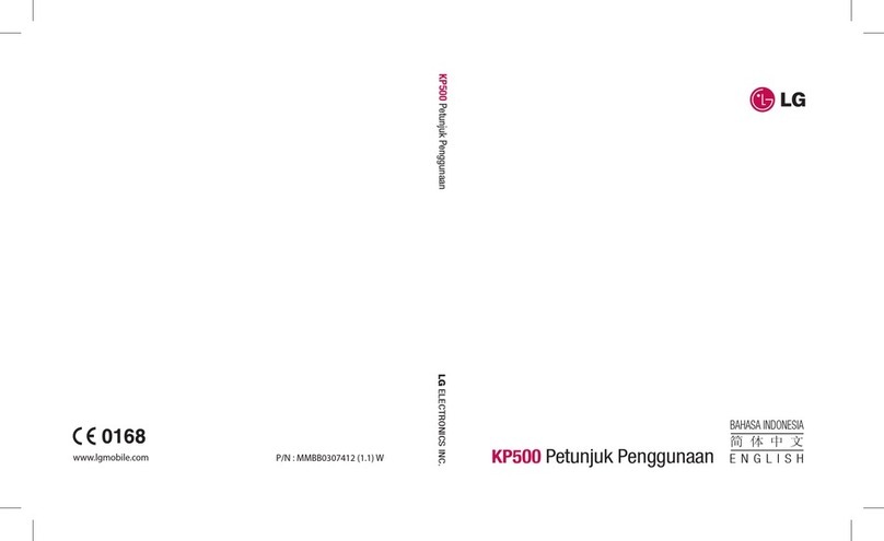 LG KP500 User manual