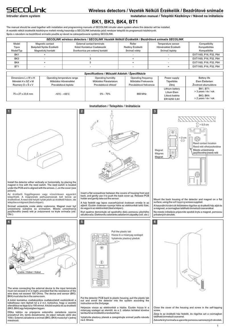 SECOLink BK4 installation manual