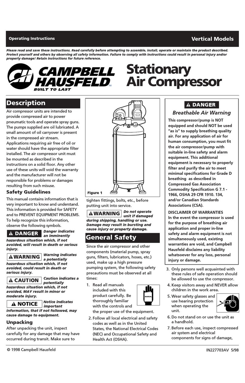 Campbell Hausfeld VS260000KB operating instructions
