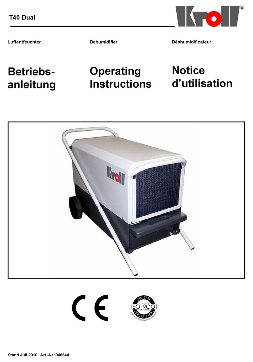 Kroll T40 Dual operating instructions